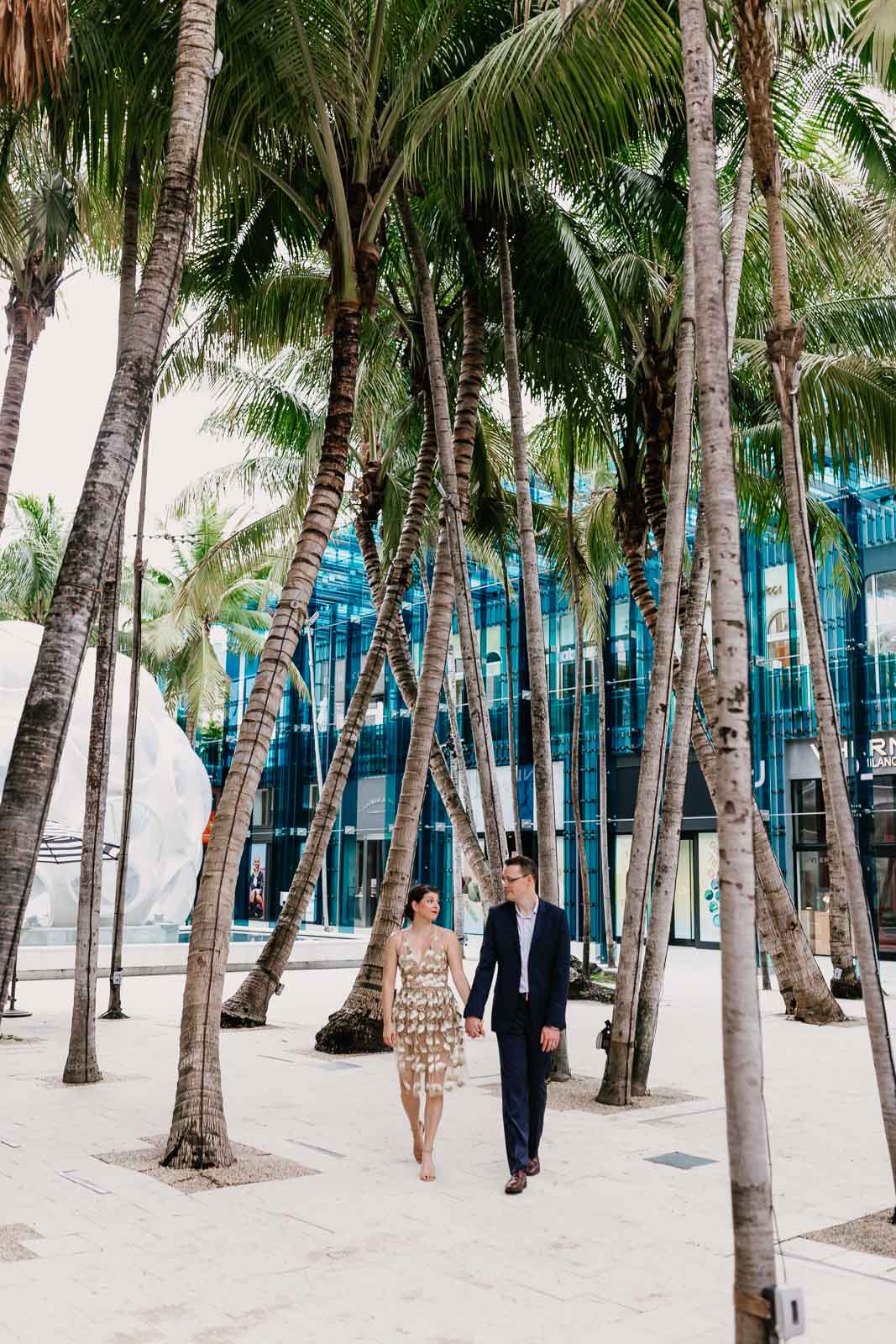 Modern Engagement Photography at The Miami Design District, FL – LukasG